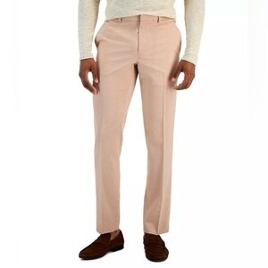 Perry Ellis Men's Salmon Flex Stretch Modern-Fit Classic Dress Pants 38Wx29L